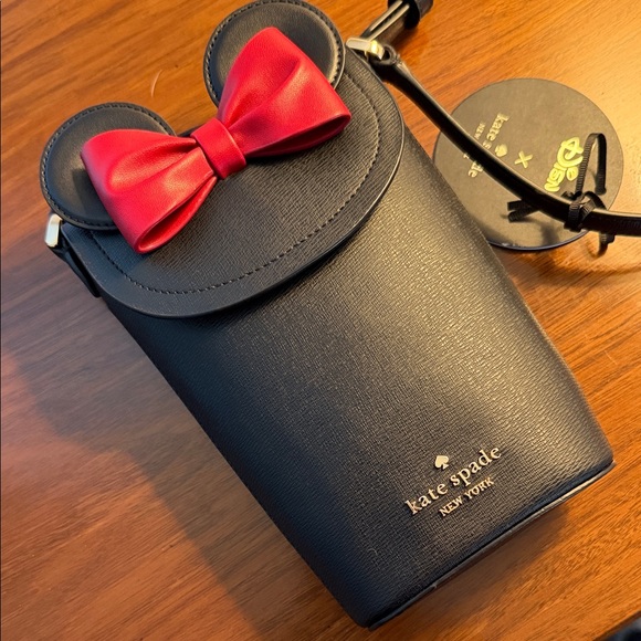 NEW!  Disney x  Minnie Mouse Bag with Red Bow by Kate Spade - Picture 5 of 6